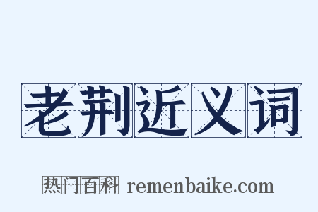 老荆近义词是什么意思的图片